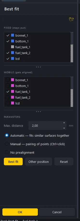 Best fit panel