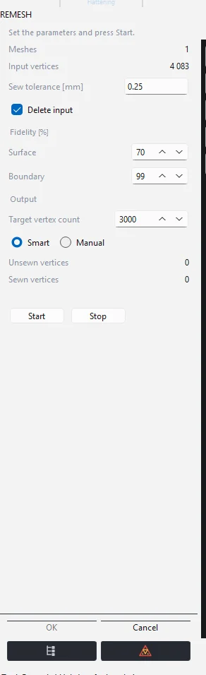 Remesh panel